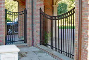 Grille de portail de maison principale en fer forgé galvanisé de qualité supérieure, design de clôture à pointes - Product Image 4