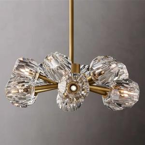 Luminaire suspendu rond à LED élégant de style nordique, feuille, pour la maison, salon, salle à manger, chambre à coucher, cristal décoratif, <span class=keywords><strong>lustre</strong></span> <span class=keywords><strong>moins</strong></span> <span class=keywords><strong>cher</strong></span> - Product Image 5