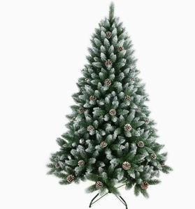 <span class=keywords><strong>Sapin</strong></span> de Noël en PVC <span class=keywords><strong>blanc</strong></span> pulvérisé avec baies rouges et pommes de pin, décoration de <span class=keywords><strong>sapin</strong></span> de Noël réaliste et dense en forme de <span class=keywords><strong>sapin</strong></span> de pin - Product Image 1