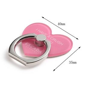 Soporte de Anillo para Teléfono Móvil con Logotipo Personalizado, Soporte de Anillo para Teléfono Celular de Acrílico en Forma de Corazón, Económico - Product Image 4