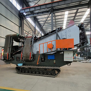 Equipo de cribado móvil portátil de alta resistencia para minería de arena, piedra y grava, con componentes principales de caja de engranajes motorizada fabricada - Product Image 1