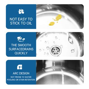 Fregadero Ligero de Acero Inoxidable SUS 304 de Diseño Moderno para Autocaravanas, Lavabo de Bajo Precio para Aplicaciones en Autocaravanas, <span class=keywords><strong>Grifo</strong></span> de un Solo Orificio - Product Image 6