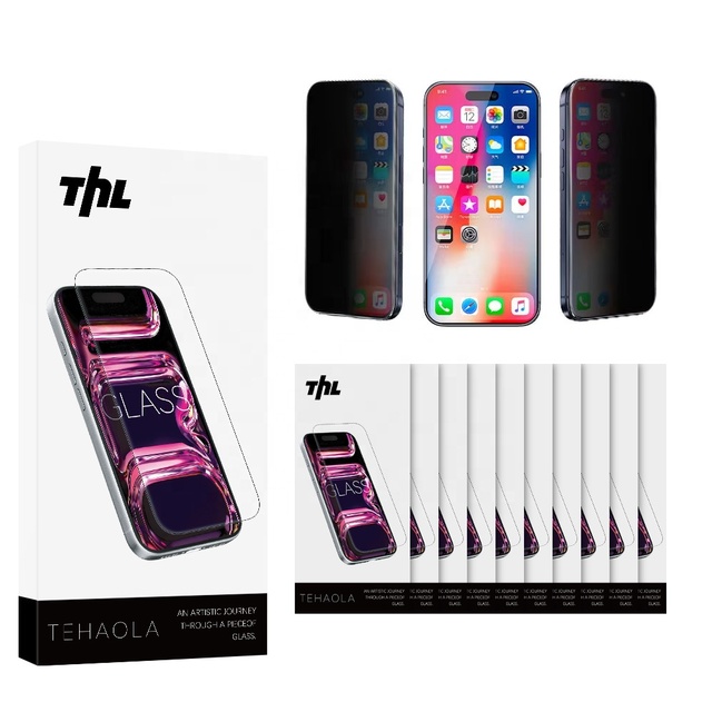 Unbreakable 28 Degree Privacy Screen Protector Tempered Glass for iPhone 18 17 16 15 14 13 12 11 X Pro Max 2.5D 0.33mm