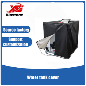 <span class=keywords><strong>Housse</strong></span> <span class=keywords><strong>de</strong></span> protection personnalisée pour réservoir d'eau extérieur 1000L, en tissu Oxford noir, avec fermeture à cordon, écologique, anti-UV, pour mobilier - Product Image 1