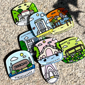 Autocollant de réfrigérateur personnalisé avec un monument national, souvenir d'<span class=keywords><strong>Okinawa</strong></span>, <span class=keywords><strong>Japon</strong></span>, aimant de réfrigérateur en acrylique, magnétique pour la cuisine - Product Image 6