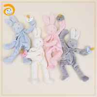 Set Boneka Bayi Reborn Desain Baru dan Selimut Keamanan Plush untuk Tempat Tidur Bayi, Penitipan Anak, Tidur, dan Perjalanan