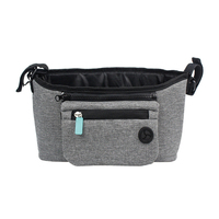 Sac de grande capacité Organisateur de poussette Organisateur de couches pour bébés Caddy Poussette Sac suspendu Organisateur de poussette durable pour bébé