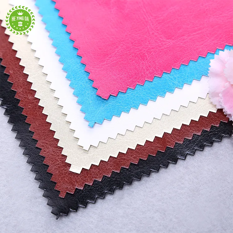 New fashion design custom garment material synthetic leather fabric