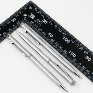 Stylo bille personnalisé en métal avec logo, stylo laser fin - Product Image 6