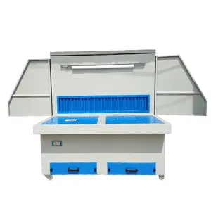 high quality China factory environmental protection dust suction grinding table downdraft table