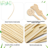Bâtonnets à café jetables écologiques en bambou et bois