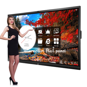 Interactive Flat Panel Portable Mobile Stand Whiteboard 55 Inch Touch Screen digital Smart <b>Board</b> LED waterproof Android - Product Image 6