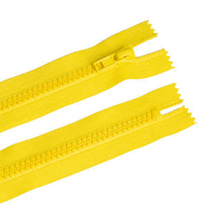 Fermeture éclair de qualité supérieure couramment utilisée 5 #   Fermetures éclair en plastique jaunes <span class=keywords><strong>Vislon</strong></span> à extrémité fermée - Product Image 5