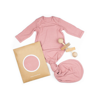 Kantung Tidur Bayi Musim Semi Musim Panas Bahan Bambu Viscose Spandex, Gaun Tidur Bayi Model Ikat, Warna Solid, Kain Bergaris, Untuk Dijual