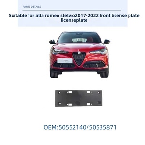 Vente flash : Cadre de <span class=keywords><strong>plaque</strong></span> d'<span class=keywords><strong>immatriculation</strong></span> avant pour <span class=keywords><strong>Alfa</strong></span> <span class=keywords><strong>Romeo</strong></span> Stelvio, plastique, OE 50552140/50535871, pièces automobiles abordables - Product Image 2