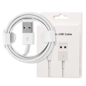 De Cable USB De Datos De Carga Rapida Blanca Al Por Mayor,ของแท้2.1A สำหรับ Iphone 7 8 12 11