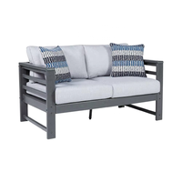 Canapé d'extérieur en HDPE, patio, balcon en plein air, imperméable, résistant aux UV, hôtel, B&B, chaise longue de jardin, mobilier d'extérieur