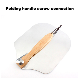 Cortador <span class=keywords><strong>pala</strong></span> rueda <span class=keywords><strong>redonda</strong></span> rodillo deslizante divisor hoja cuchillo herramienta paleta rebanadora de madera espátula conjunto aluminio Metal <span class=keywords><strong>Pizza</strong></span> Peel - Product Image 2