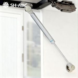 Amortisseur hydraulique à gaz <span class=keywords><strong>SH</strong></span>-ABC de couleur <span class=keywords><strong>gris</strong></span> argenté, à rotation vers le bas, 50N, pour armoire en bois - Product Image 1