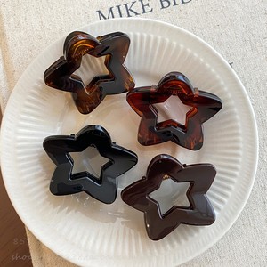 Pinces à cheveux givrées de 5 cm pour femmes, motif étoile, antidérapantes, vente en gros - Product Image 3