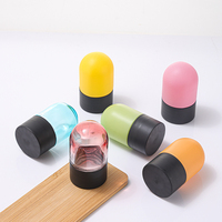 Emballage alimentaire personnalisé de 100 ml, coloré, anti-odeur, pour fleurs séchées, pilules, capsules, pot en verre de 3,5 g avec couvercle à sécurité enfant