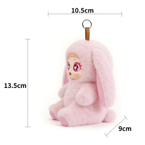 Haut-parleur intelligent portable et tendance en peluche rose en forme de lapin, avec contrôle via application Tuya AI et Bluetooth, 2W, pour chambre d'enfant, divertissant et éducatif - Product Image 2