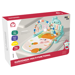 Gimnasio de plástico para actividades de gateo de bebés con teclado de música suave, alfombrilla de juego de <span class=keywords><strong>Fitness</strong></span>, estante de <span class=keywords><strong>Piano</strong></span> de animales con juego de luces intermitentes incluido - Product Image 5