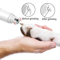 Lime à ongles électrique rechargeable portable pour animaux de compagnie, faible bruit, soin indolore des pattes pour chiens et chats avec capuchon de protection
