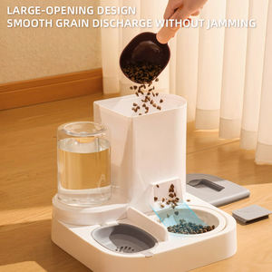 Distributeur automatique d'eau et de nourriture pour animaux domestiques, grande capacité, antidérapant, 2 <span class=keywords><strong>en</strong></span> 1, écologique, <span class=keywords><strong>en</strong></span> PP, moderne, étanche, pour chats et chiens - Product Image 4