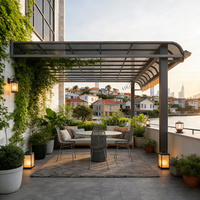 Auvent Pare-Soleil Extérieur pour Patio, Terrasse, Porte d'Entrée – Fabrication Chinoise Personnalisable en Alliage d'Aluminium Rétractable pour Fenêtre et Abri de Voiture