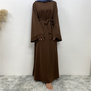 6394 #   Hete Aanbieding EID Ramadan <span class=keywords><strong>Dubai</strong></span> Turkije Effen 12 Kleuren Simpele Bescheiden <span class=keywords><strong>Kaftan</strong></span> Islamitische Kleding Abaya Moslim Jurken voor Vrouwen - Product Image 6