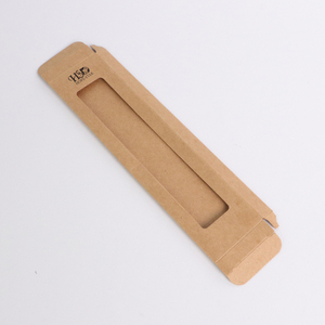 Kích thước tùy chỉnh Kraft Giấy Hộp Quà Tặng rõ ràng cửa sổ chèn vật liệu tái chế in nổi lá vàng - Product Image 6