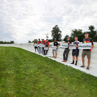 Clôture gonflable Système de barrières de sécurité Motogp Événements de sports extrêmes Air Bag souple Signalisation gonflable Mur Barrières de ski