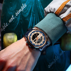 CURREN 8404 Orologio Sportivo da Uomo Nuovo Lussuoso Orologio da Polso al Quarzo in Acciaio Inossidabile con Display LED Regalo Aziendale <span class=keywords><strong>per</strong></span> Uomini - Product Image 4