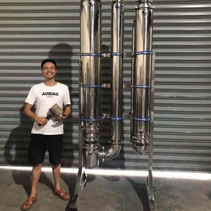 Évaporateur à film tombant automatique en acier inoxydable de 8 pouces, 300 L/h, pour la récupération d'éthanol, avec moteur - Product Image 1