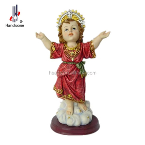 Statue de Jésus Bébé religieuse en polyrésine de 12 pouces, personnalisée, Noël, 3D, faite à la main, durable, décoration de la maison, cadeau - Product Image 5