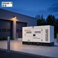 Générateur diesel Cummins 25 KVA super silencieux, 20 KW, station d'alimentation à faible bruit, certifié CE, générateur refroidi par eau pour usage domestique