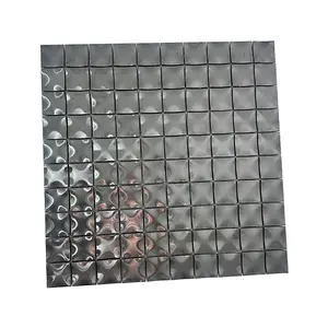 Blue White Gold Color Patterns Mosaic Tile Supplier For Wall Decoration
