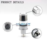 AILECAR F50 Mini projecteur LED pour voiture, branchement direct, lentille 6000K 2600LM 25W, compatible universel 12V, éclairage automobile