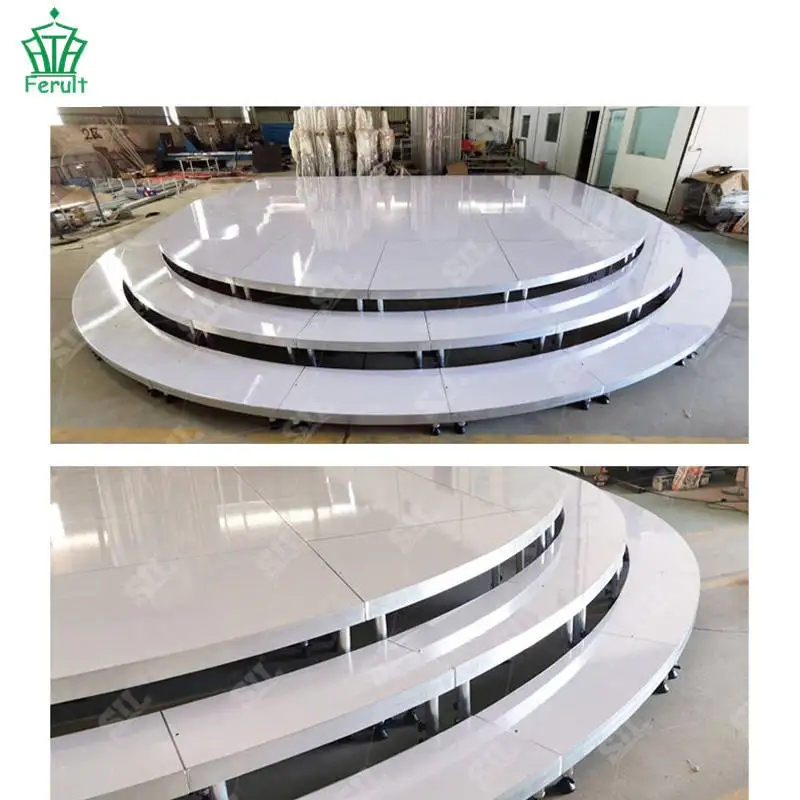 Factory Price Custom Stage Truss System Round Circle Stage Truss Wedding Concert Show Truss Stage For Large Commercial Event