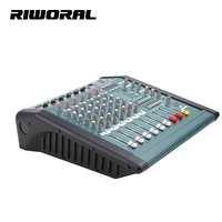 MX608D Mélangeur audio karaoké pour musique à domicile Amplificateur de puissance à 6 canaux Interface USB Contrôleur Effet sonore Matériau métallique durable