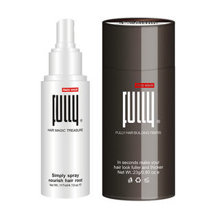FULLY Polvo de Fibra Capilar 2 en 1, Microperlas Herbales Veganas para Engrosar el Cabello, Solución Unisex para un Cabello Más Denso - Product Image 2