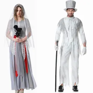 Nam/Nữ cosplay đáng sợ Phù Thủy Zombie ma cô dâu Halloween trang phục người lớn