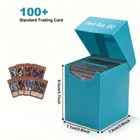 Boîte de rangement haute capacité JIN OU 100+, étui pour cartes de jeu de taille standard, sans PVC, sécurisé pour l'archivage, boîte de protection pour cartes de jeu de taille standard