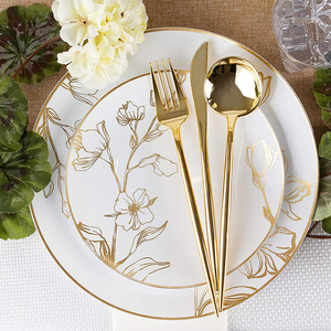 Conjunto de Talheres para Festa, Kit de Talheres de Plástico para Viagem, Conjunto de Talheres Personalizado para Casamento - Product Image 6