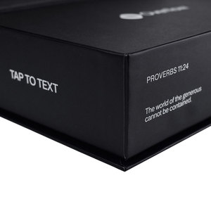 Magnetic <b>Boxes</b> for <b>Black</b> High Quality <b>Gift</b> Box Packaging With Custom NFC Card Paper Box - Product Image 6