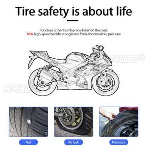 Système de surveillance de la pression des pneus de moto avec charge rapide USB QC 3.0, système d'alarme de température des pneus - Product Image 5