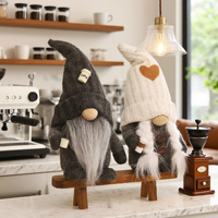 Poupée gnome Rudolph 2025 avec cœur en peluche, décorations de Noël, longues jambes, cadeau de la Saint-Valentin pour les enfants
