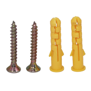 Taco de expansión de plástico <span class=keywords><strong>para</strong></span> pared, fabricado en China, <span class=keywords><strong>8</strong></span>*40mm, rosca M6, capacidad de 10 lb <span class=keywords><strong>para</strong></span> hormigón y paneles de yeso - Product Image 2
