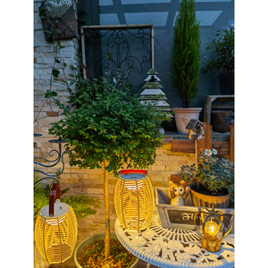 Lámpara Solar de Jardín, Luz LED Impermeable para Exteriores, Linterna Tejida a Mano con Energía Solar para Patio, Césped, Camping, Jardín, Villa - Product Image 5